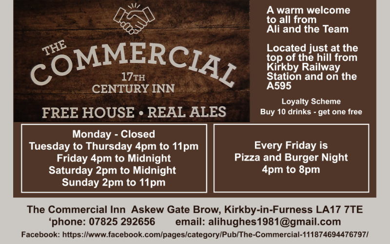 Commercial Inn Kirkby Advert